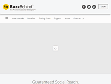 Tablet Screenshot of buzzbehind.com